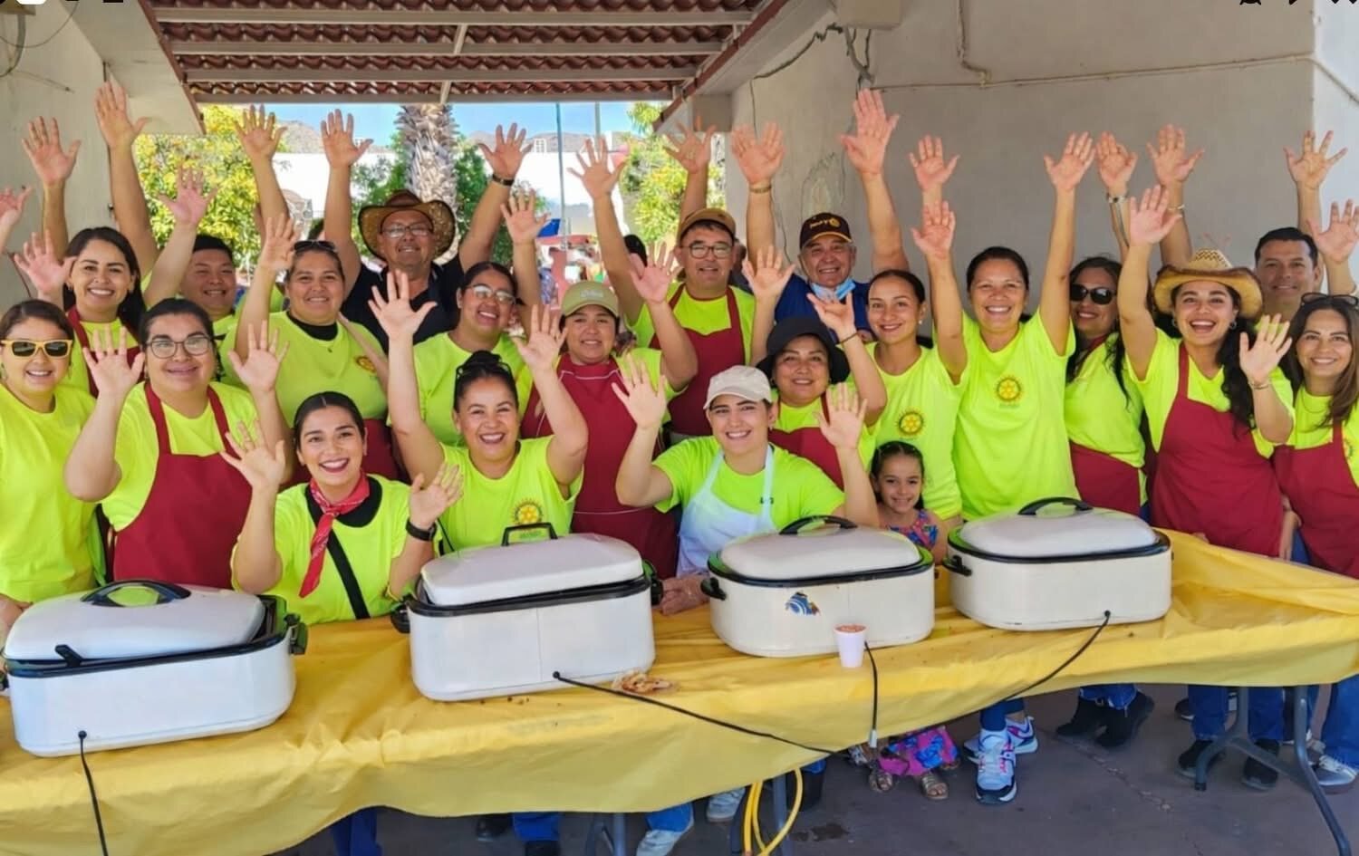 Rotary Club San Carlos volunteers working together in the community